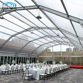 Ticari açık çatı düğün çadırı poligon kemerli alüminyum alaşımlı çerçeve