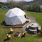 360 Derece Küçük Jeodezik Dome Glamping Çadır Cam Kapı Sistemi