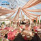 Dış Mekan Düğün Etkinliği Çadırları Renkli Kokteyl Masa Takımları ile