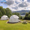 360 Derece Küçük Jeodezik Dome Glamping Çadır Cam Kapı Sistemi